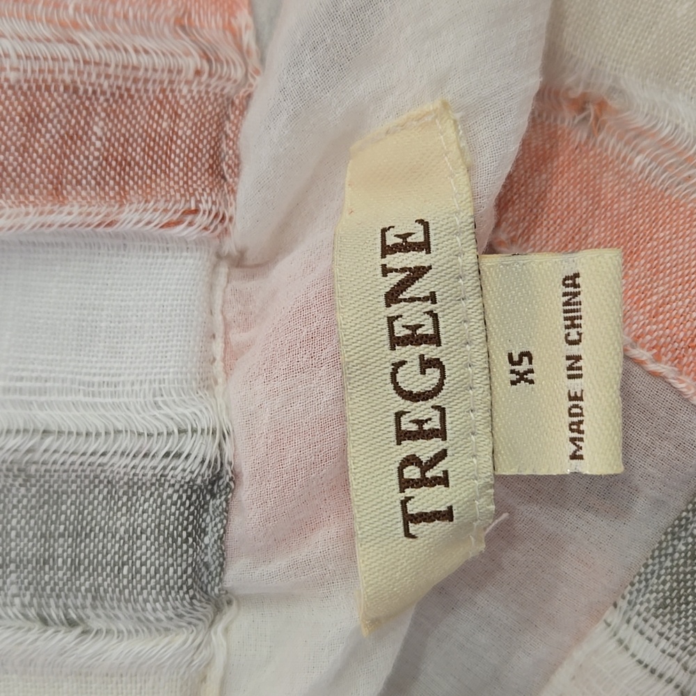 Tregene Anthropologie Linen Belted Midi Maxi Skirt Size‎ XS Coastal - Picture 4 of 16
